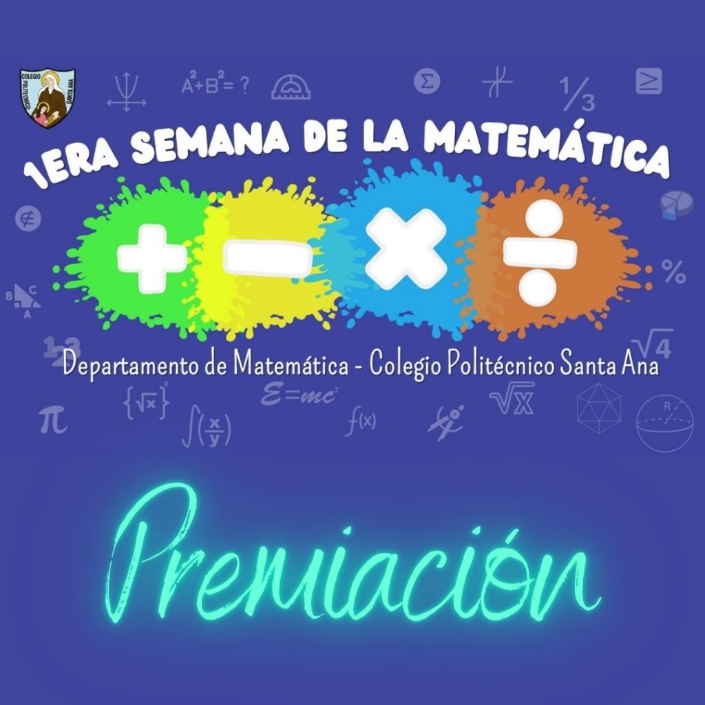 1ra Semana de la Matemática - Premiación