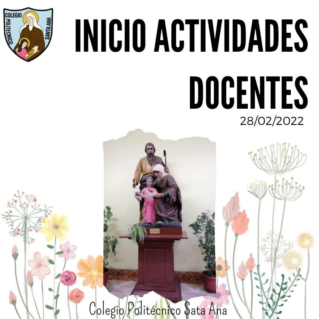 Inicio Actividades Docentes 2022