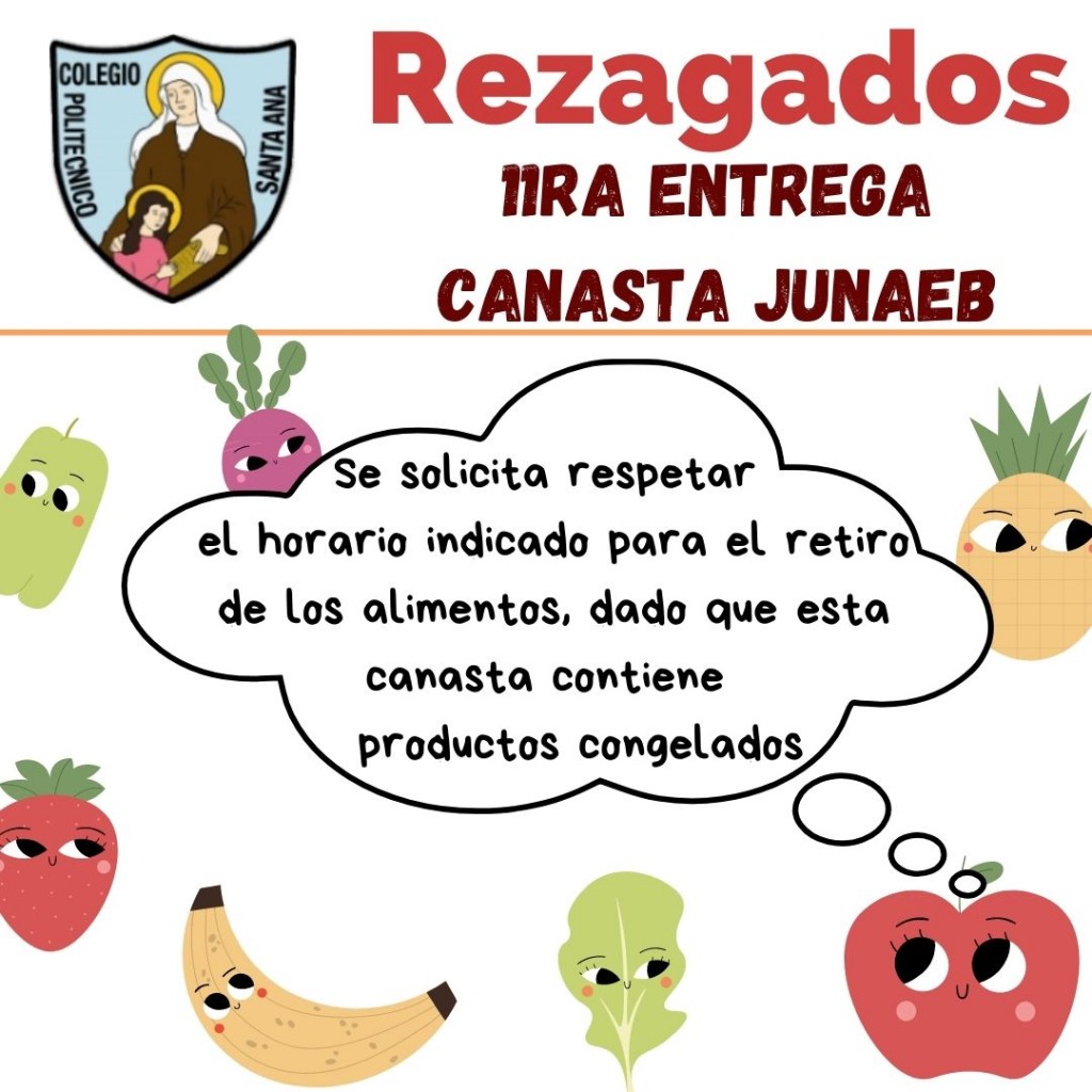 Rezagados 11ra Entrega canasta JUNAEB