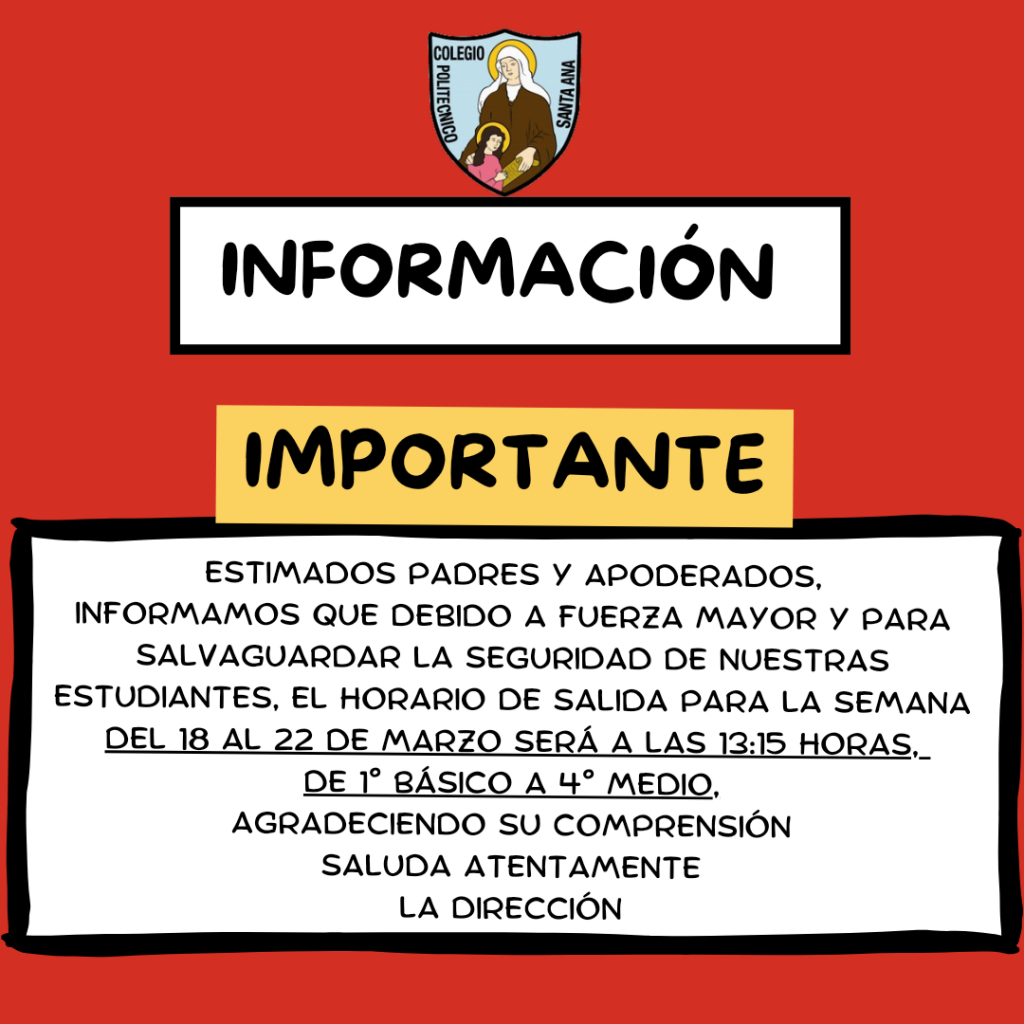 Información importante