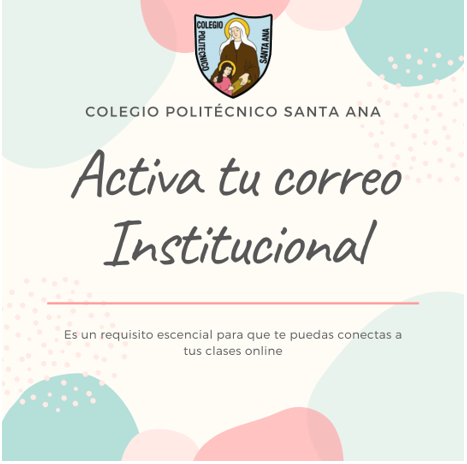 Activación de e-mail institucional para clases online