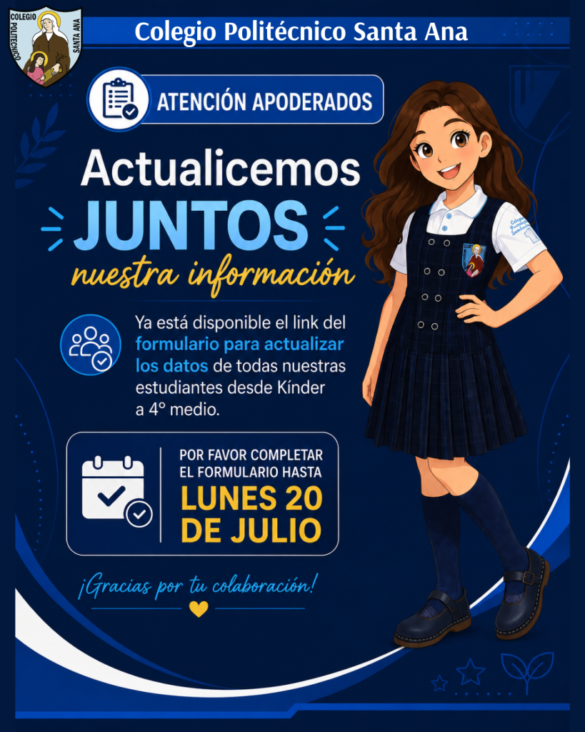 Actualización de datos estudiantes de Kínder a 4° medio