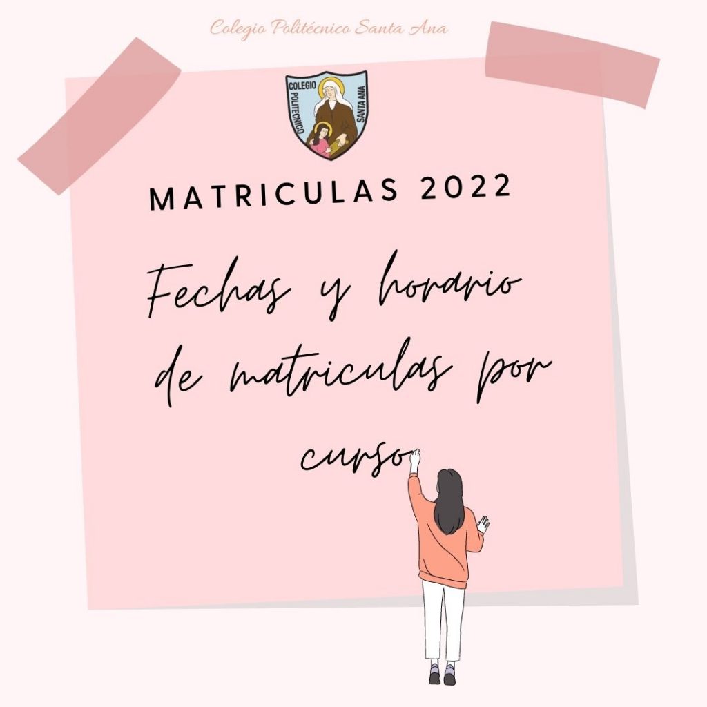 Fecha Matriculas 2022