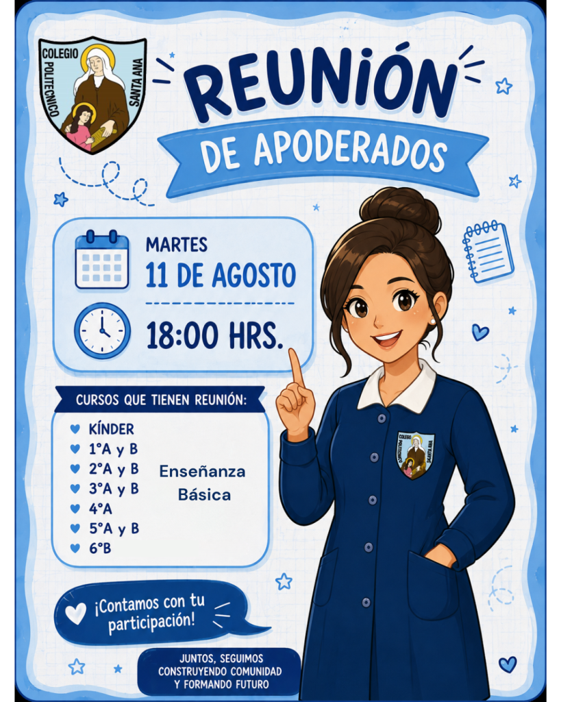 Reunión de Apoderados Martes 11 de agosto (Enseñanza Básica)