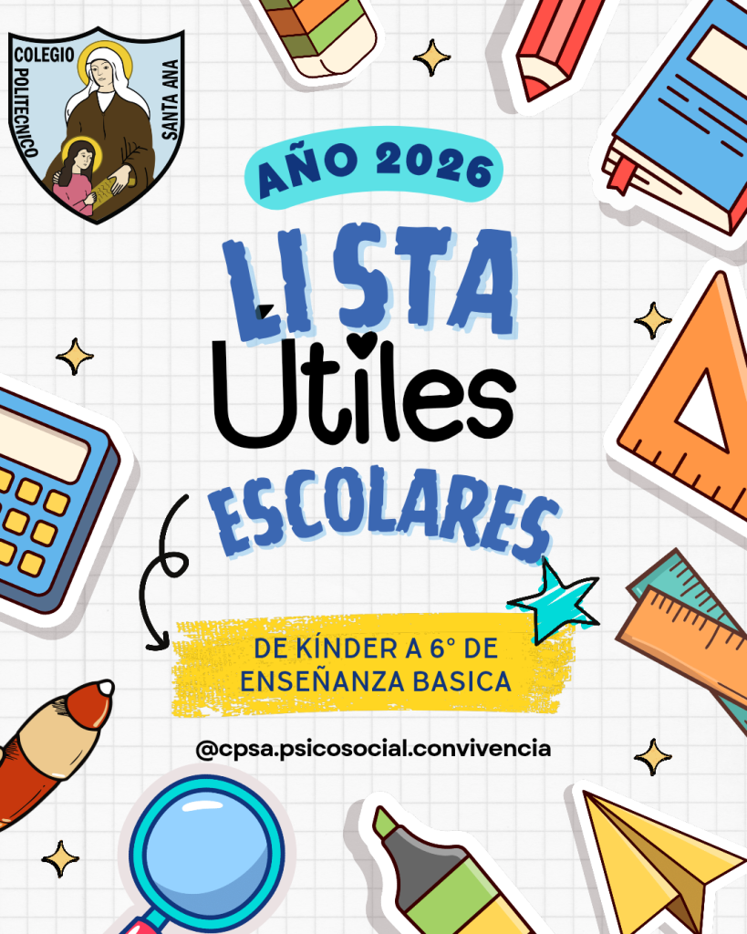 Lista de útiles escolares año 2026