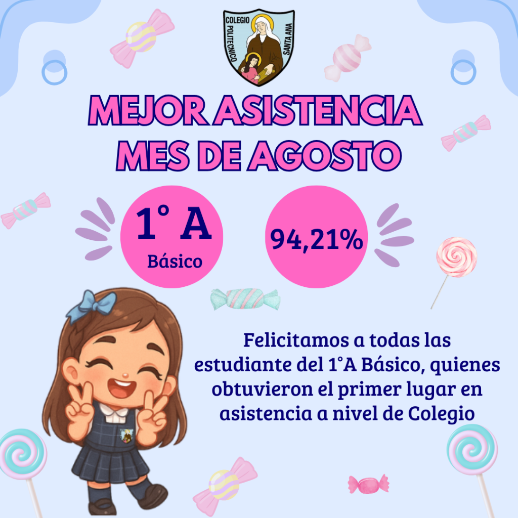 Curso ganador de la mejor asistencia mes de Agosto