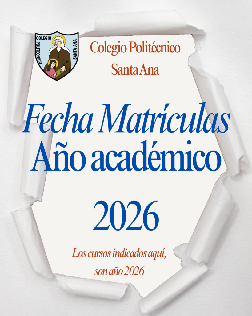Fechas de Matriculas año académico 2026