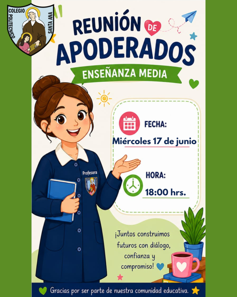 Reunión de Apoderados de 7° y 8° Básico, 1° a 4° Medio