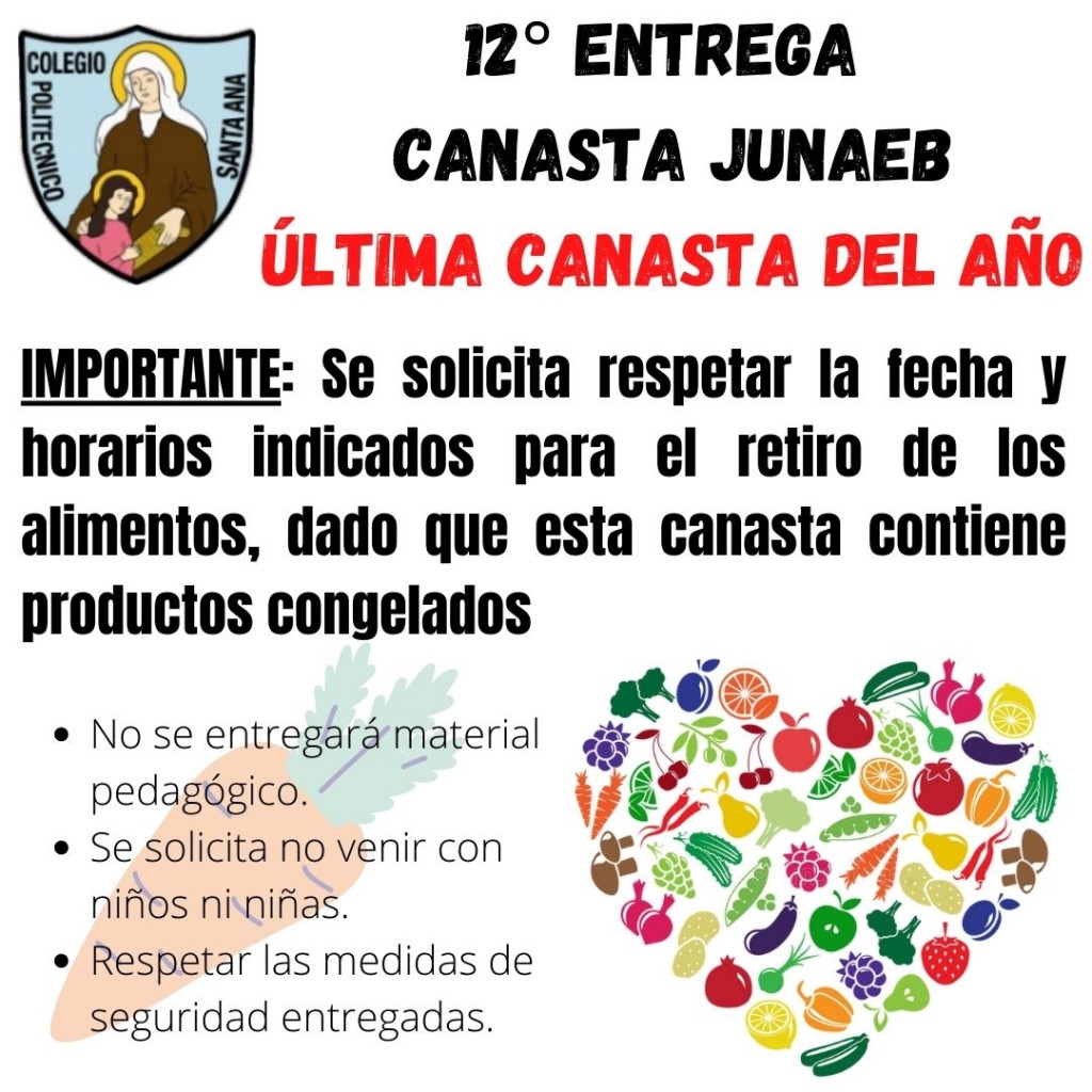 12° Entrega Canasta JUNAEB "ÚLTIMA ENTREGA DEL AÑO"