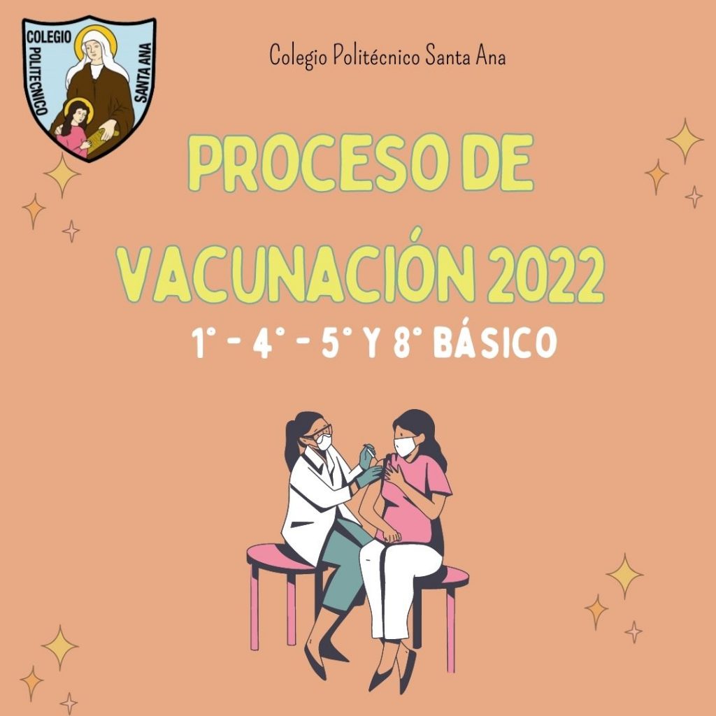 Proceso de Vacunación 2022 para 1° – 4° – 5° y 8° Básico