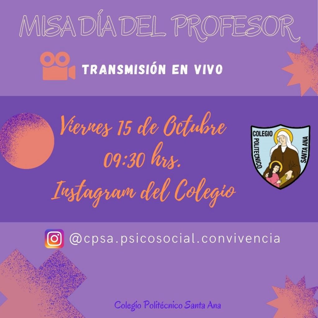 Transmisión en vivo Misa día del Profesor