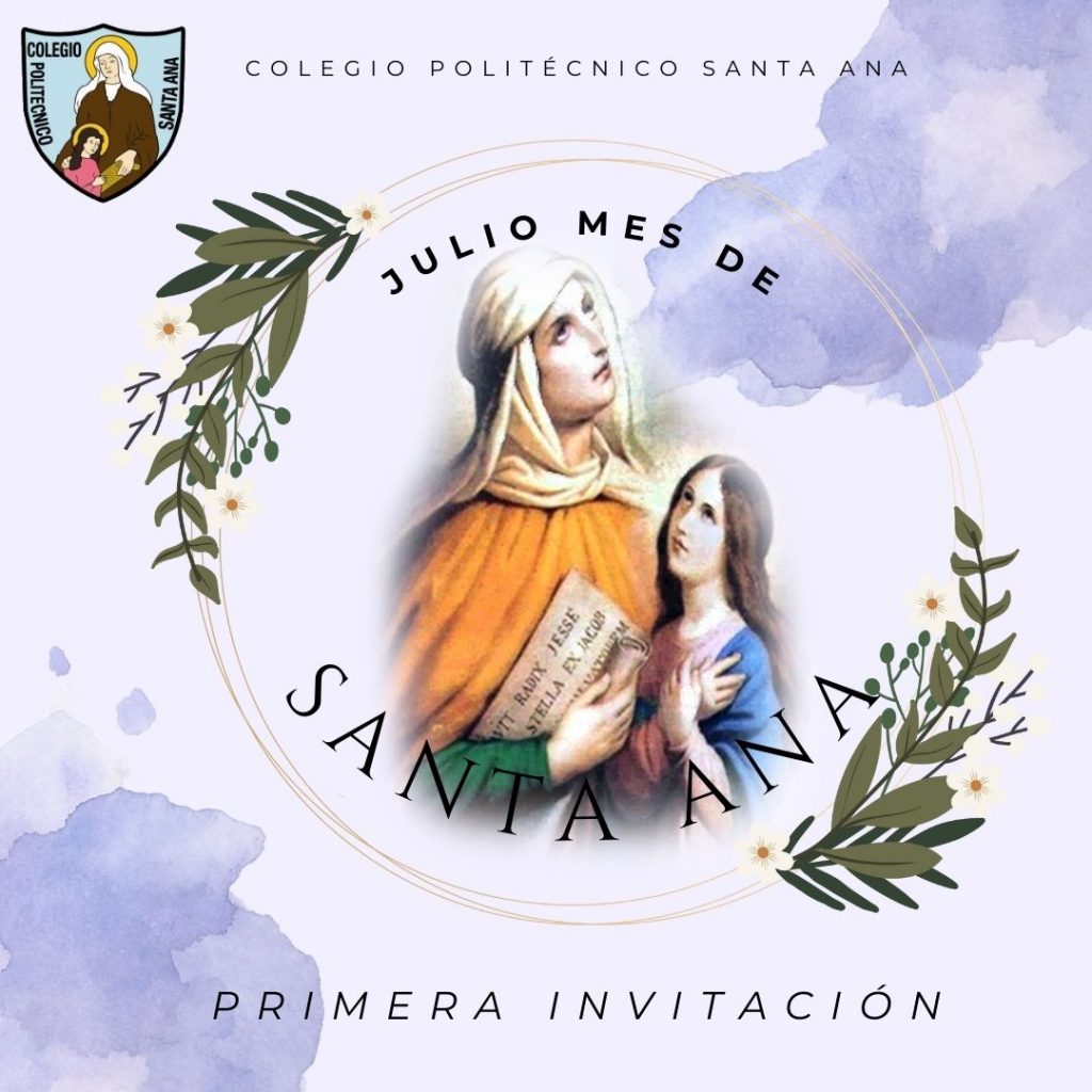 Julio, mes de Santa Ana - Primera invitación