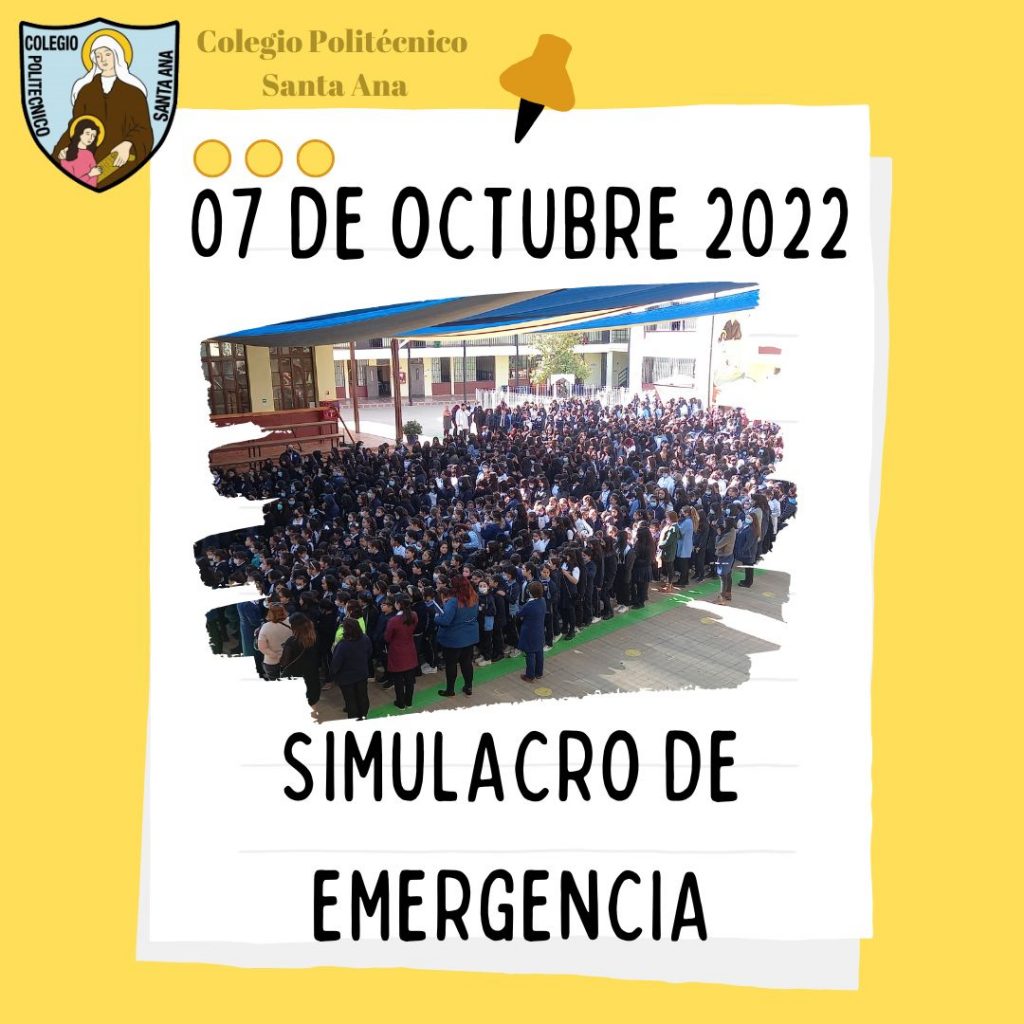 07 de Octubre 2022 Simulacro de Emergencia