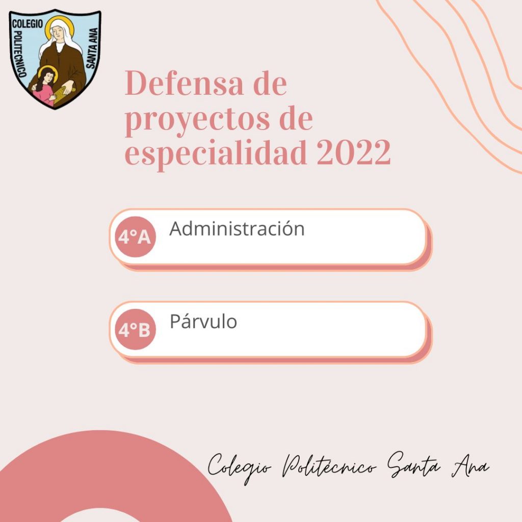 Defensa de proyectos de especialidad 2022